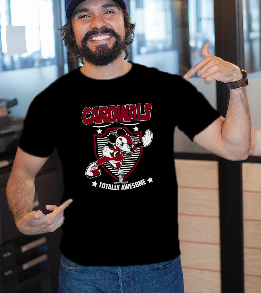 Cardinals Totally Awesome Mickey Football Stars T-Shirt