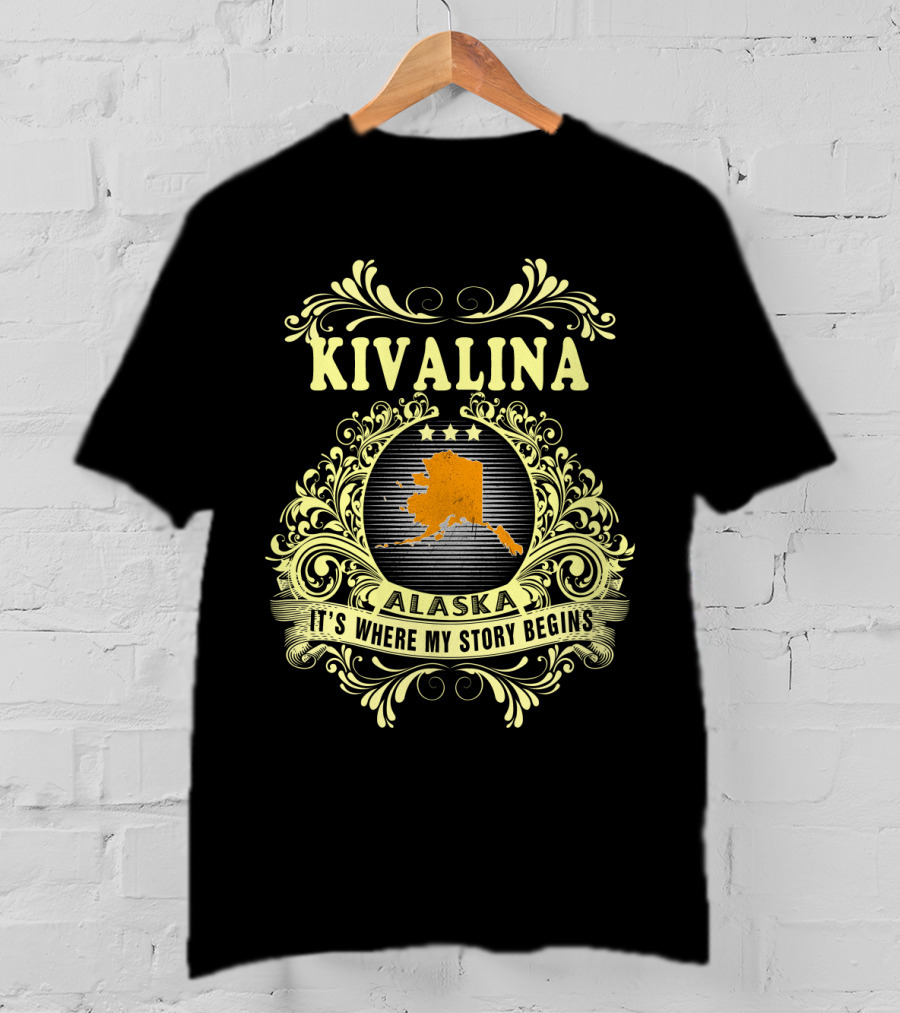 Kivalina Alaska It's Where My Story Begins Map T-Shirt