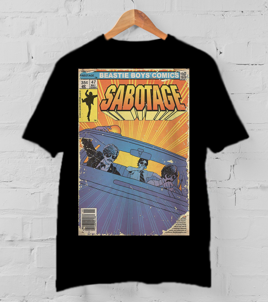 Beastie Boys Comics Sabotage 35¢ 47 Funny Ape 64B♯ Cover T-Shirt