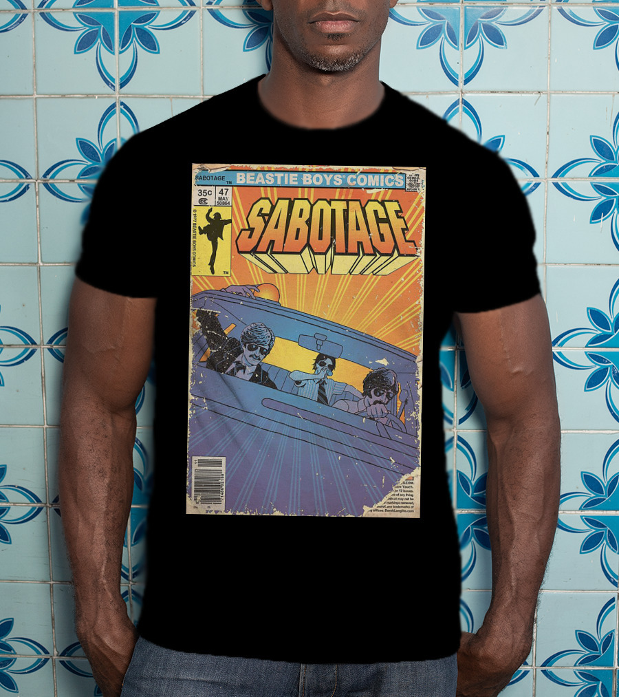 Beastie Boys Comics Sabotage 35¢ 47 Funny Ape 64B♯ Cover T-Shirt