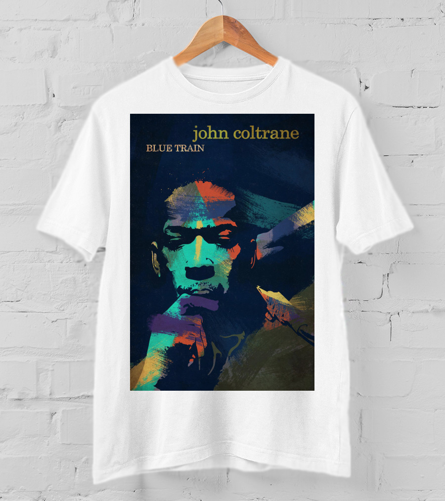 John Coltrane Blue Train Colorful Jazz Music Legend T-Shirt