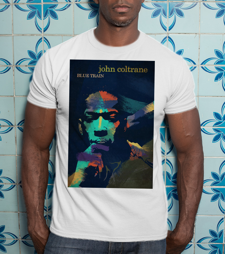 John Coltrane Blue Train Colorful Jazz Music Legend T-Shirt