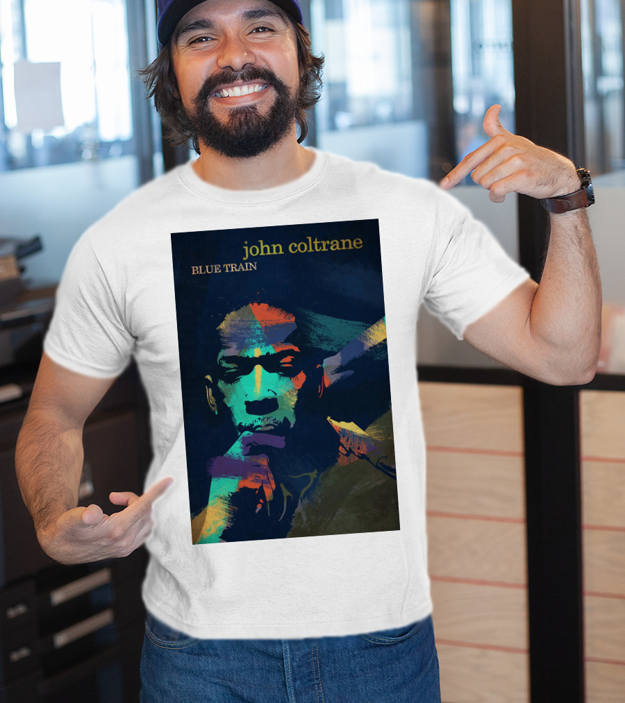 John Coltrane Blue Train Colorful Jazz Music Legend T-Shirt