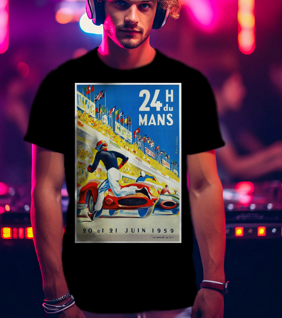 24 Heures Du Mans 20 Et 21 Juin 1959 Racing Event T-Shirt