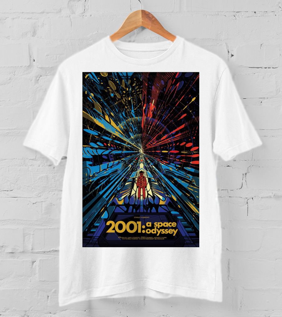 2001: A Space Odyssey Sci-Fi Psychedelic Explosion Astronaut Journey T-Shirt