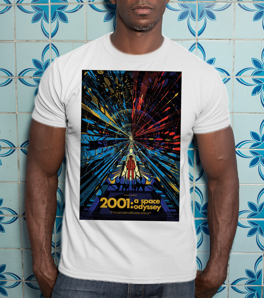 2001: A Space Odyssey Sci-Fi Psychedelic Explosion Astronaut Journey T-Shirt