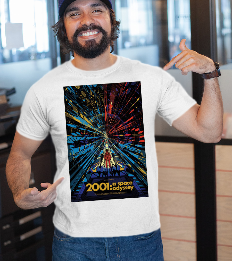 2001: A Space Odyssey Sci-Fi Psychedelic Explosion Astronaut Journey T-Shirt