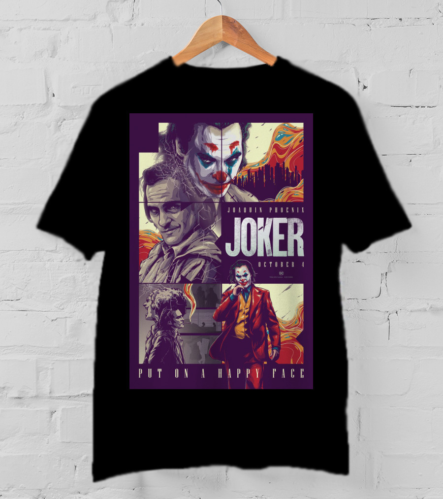 Joker Joaquin Phoenix October 4 Put On A Happy Face T-Shirt