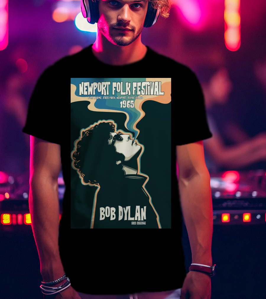 Newport Folk Festival 1965 Bob Dylan T-Shirt