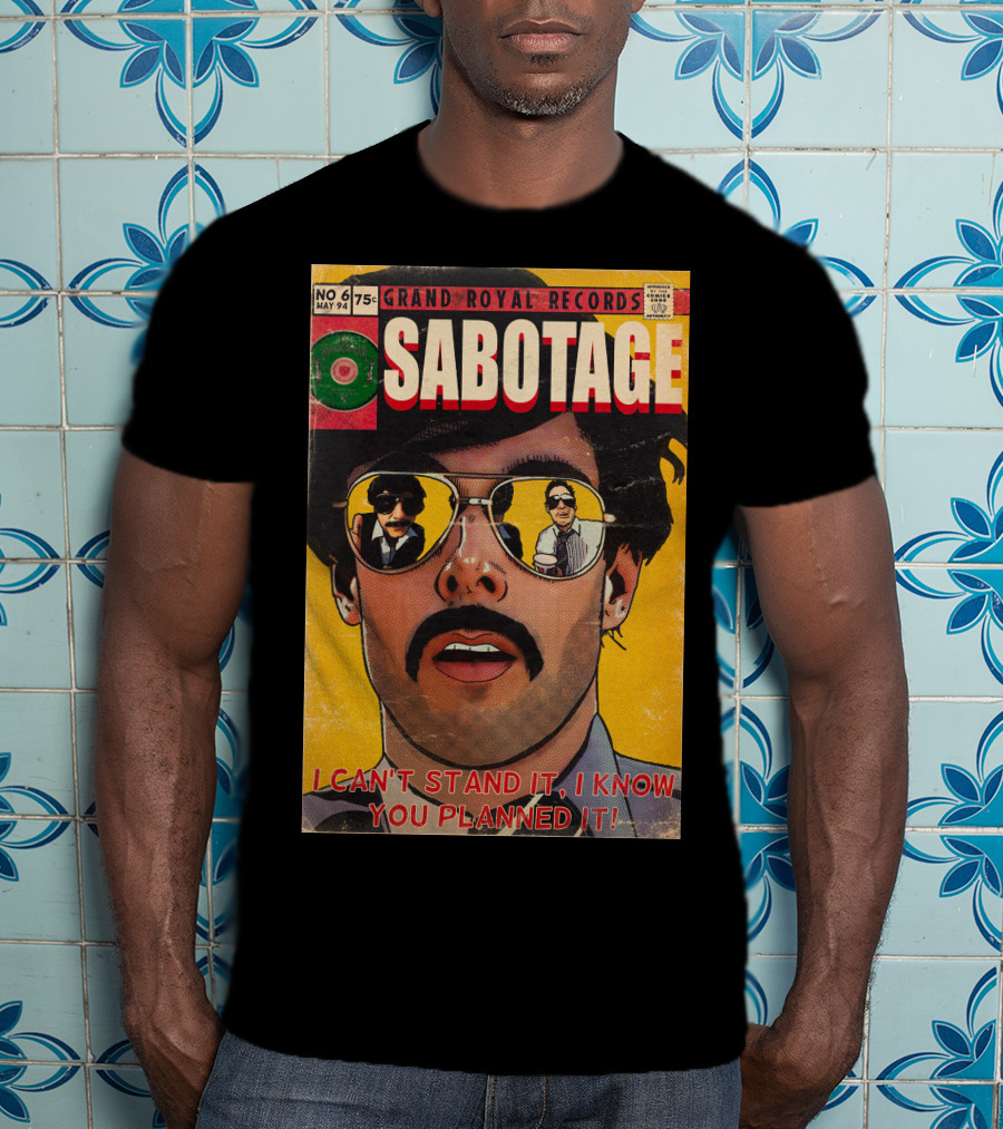 Grand Royal Records Sabotage Comic Cover No 6 May 94 I Can't Stand It I Know You Planned It T-Shirt