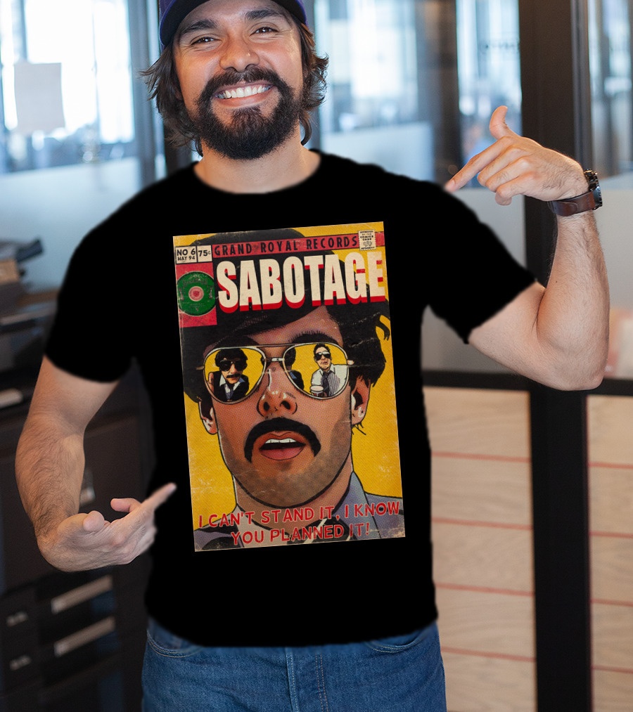 Grand Royal Records Sabotage Comic Cover No 6 May 94 I Can't Stand It I Know You Planned It T-Shirt