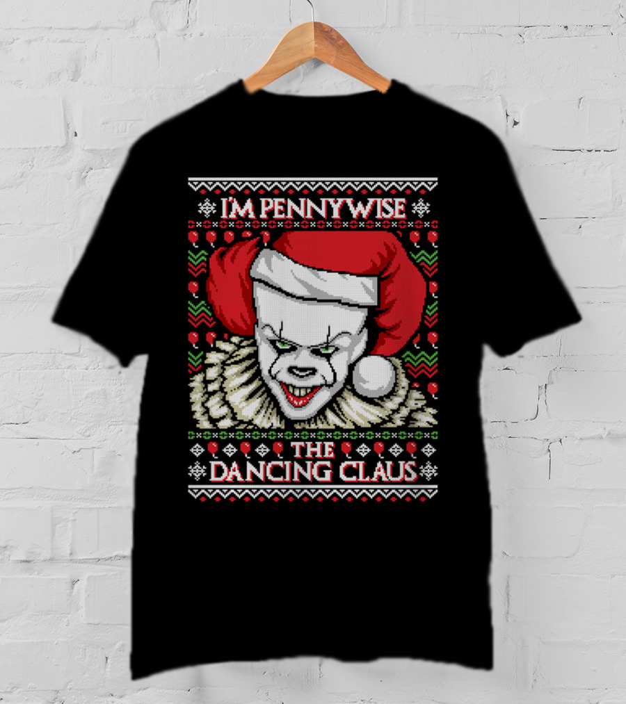 Pennywise Ugly Sweater The Dancing Claus Holiday T-Shirt