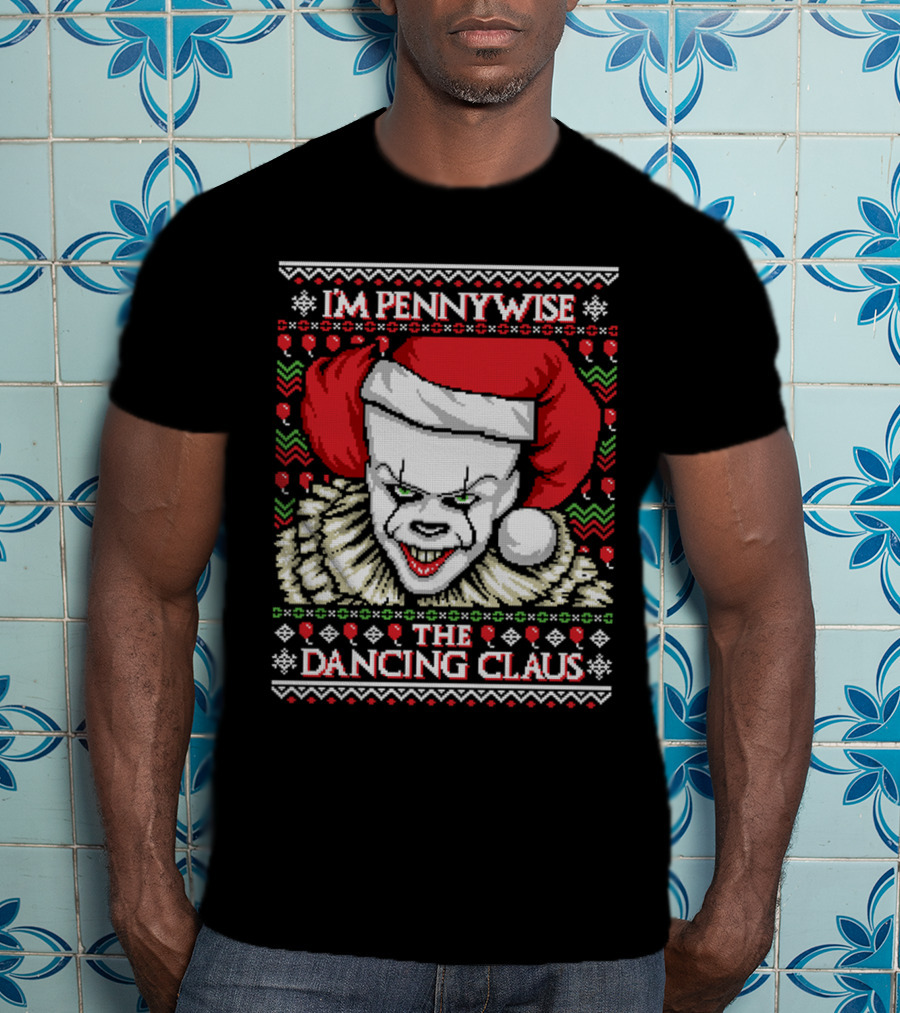 Pennywise Ugly Sweater The Dancing Claus Holiday T-Shirt