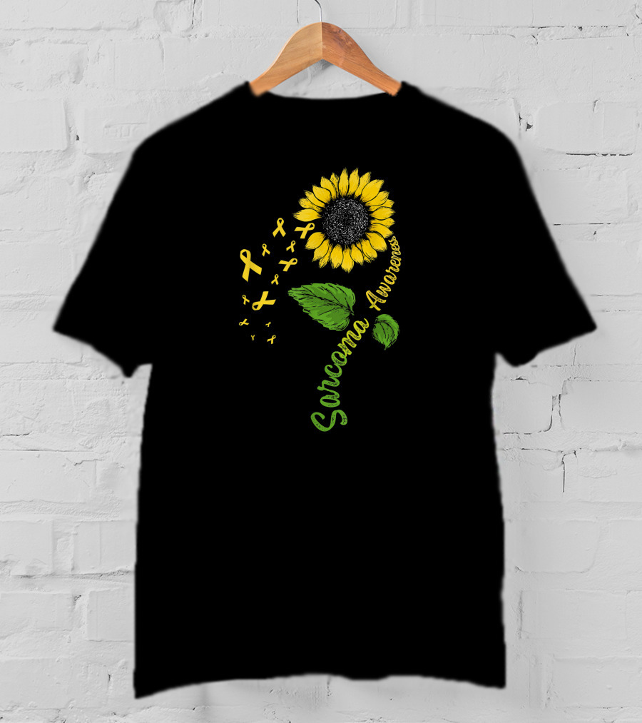 Sarcoma Cancer Awareness Survivor Flower Warrior T-Shirt