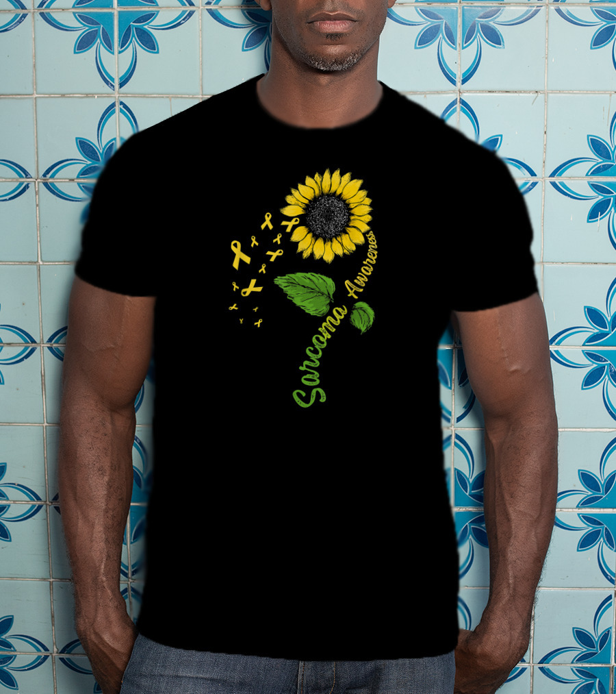 Sarcoma Cancer Awareness Survivor Flower Warrior T-Shirt