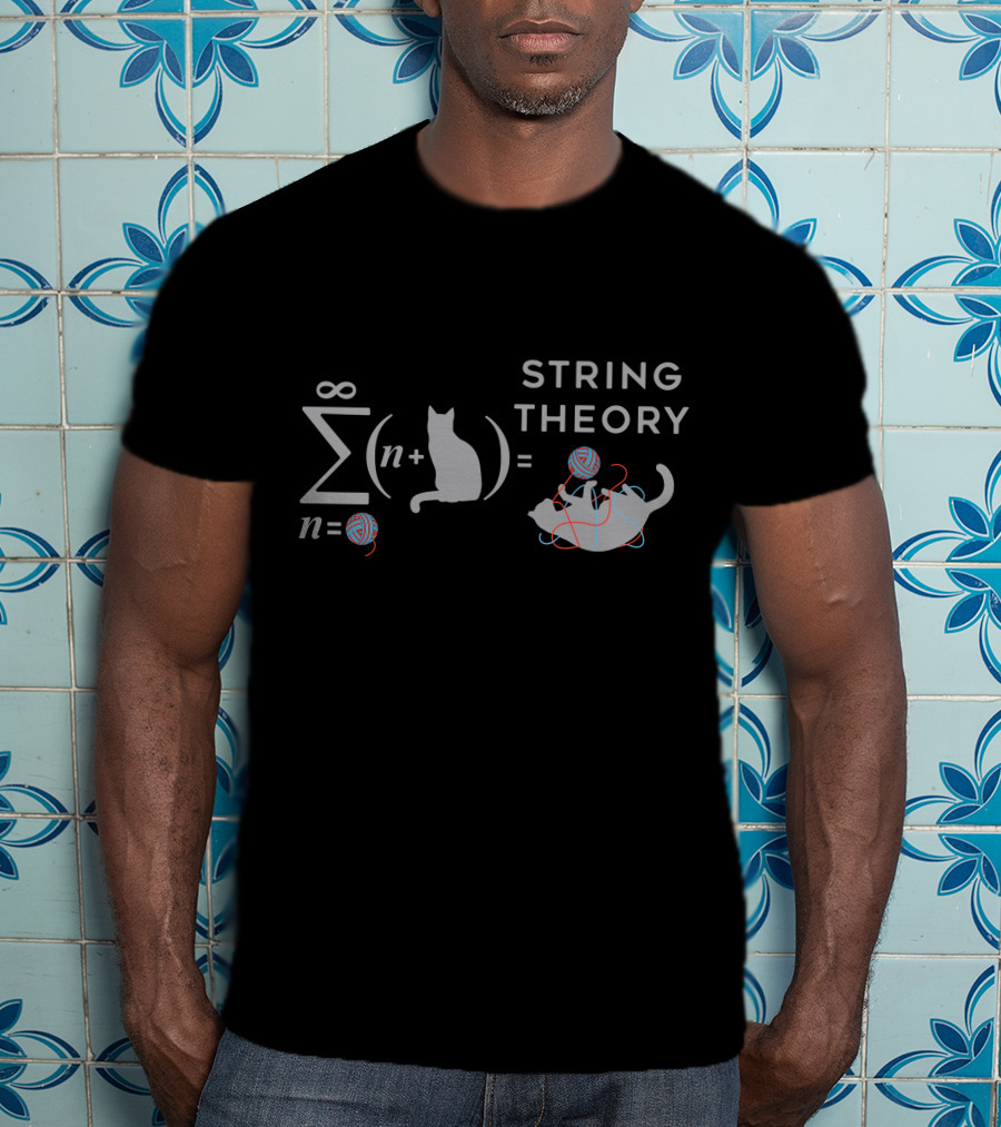 Sigma Cat Equation With Yarn String Theory T-Shirt