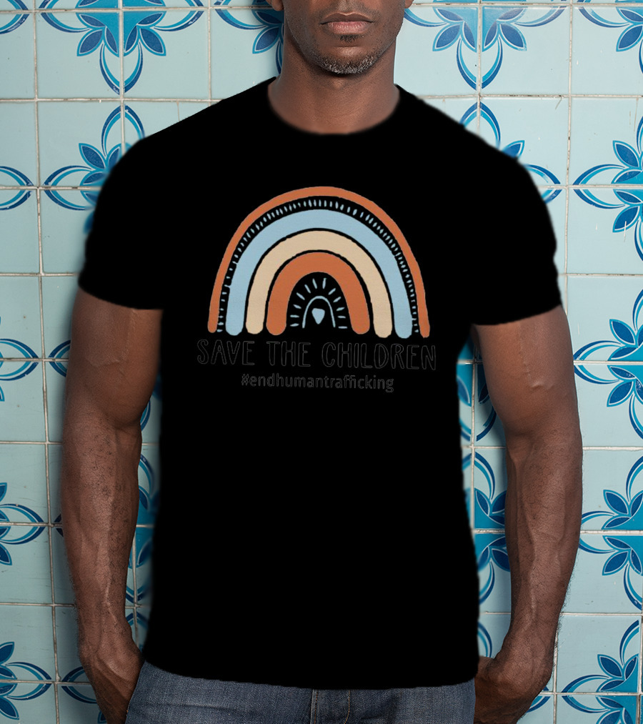 Save The Children #endhumantrafficking Rainbow T-Shirt