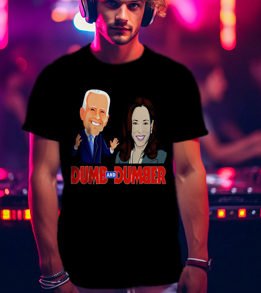 Dumb And Dumber Political Caricature Duo T-Shirt