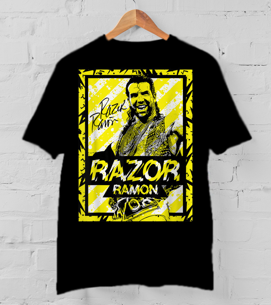 Razor Ramon Signature Yellow Stripes T-Shirt