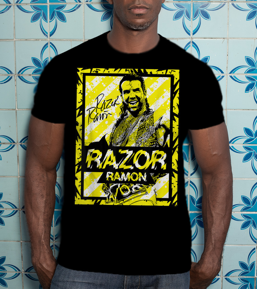 Razor Ramon Signature Yellow Stripes T-Shirt