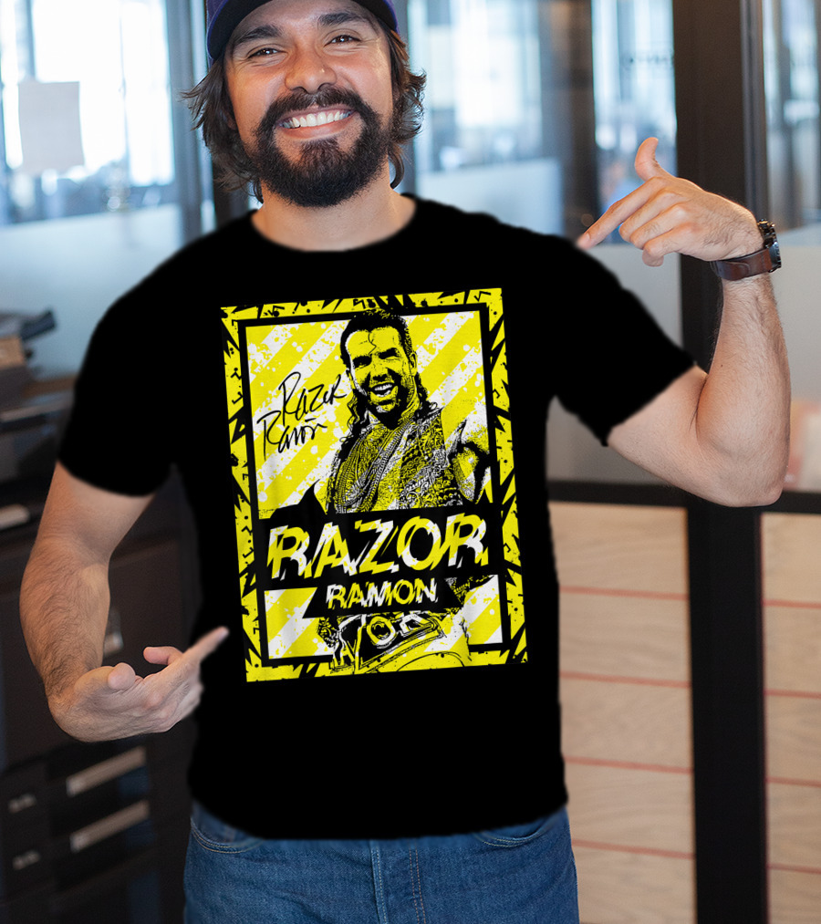 Razor Ramon Signature Yellow Stripes T-Shirt