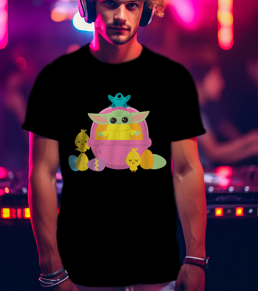 Baby Yoda Easter Chick And Egg Surprise T-Shirt