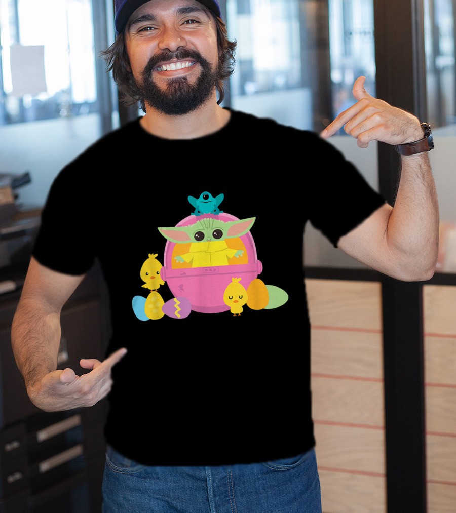 Baby Yoda Easter Chick And Egg Surprise T-Shirt