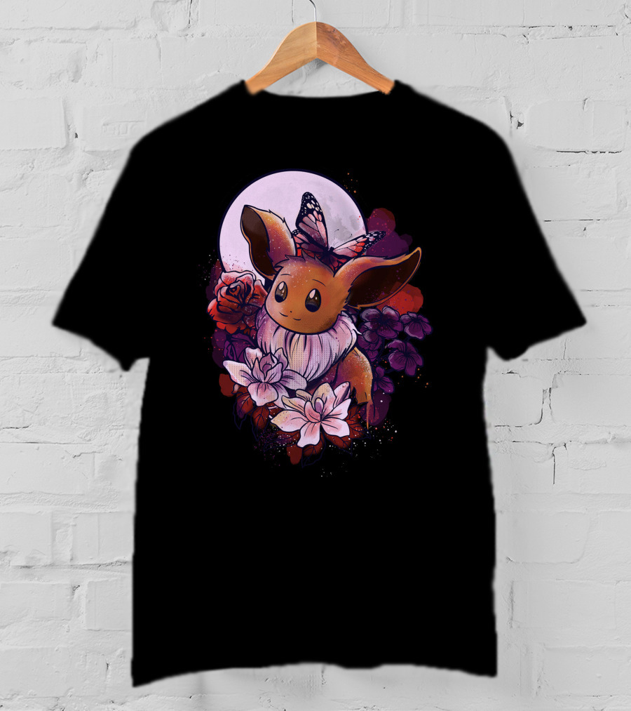 Eevee Moonlight Butterfly Blossoms T-Shirt