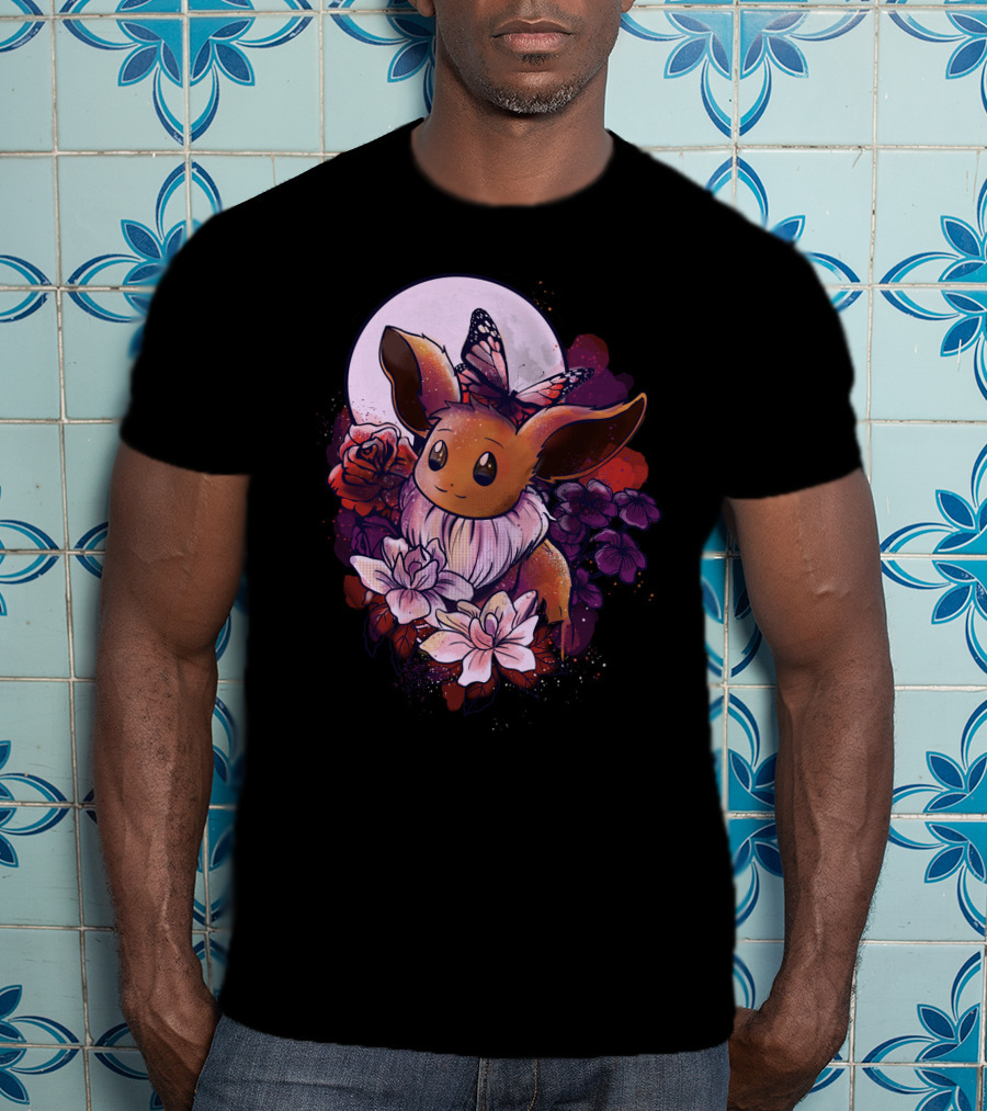 Eevee Moonlight Butterfly Blossoms T-Shirt
