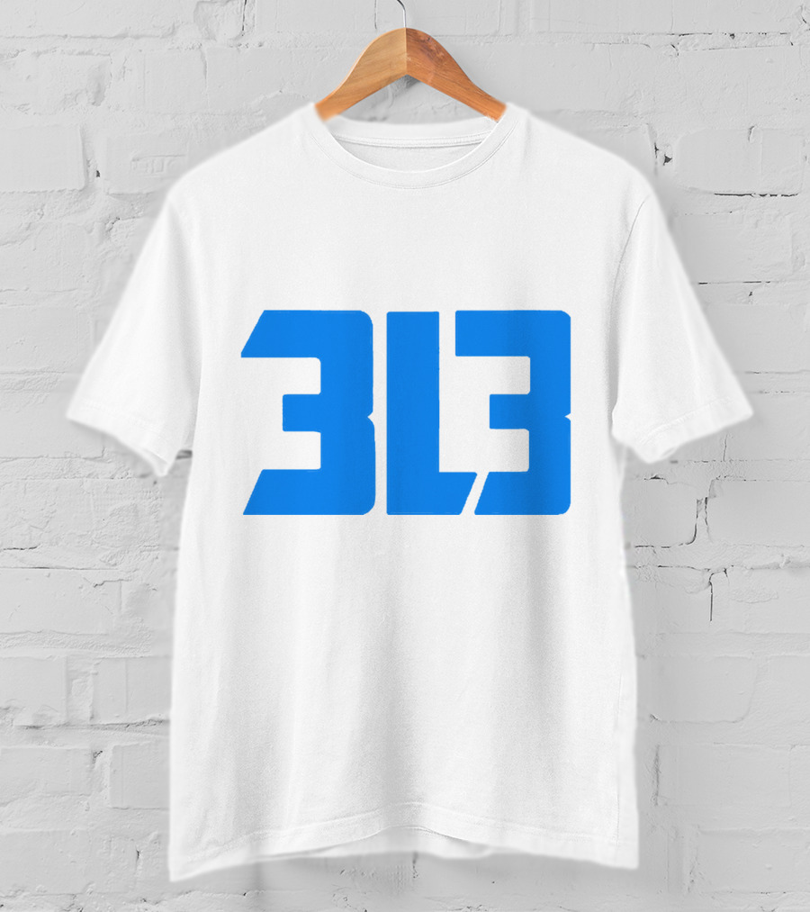 Detroit Lions 313 Bold Blue T-Shirt