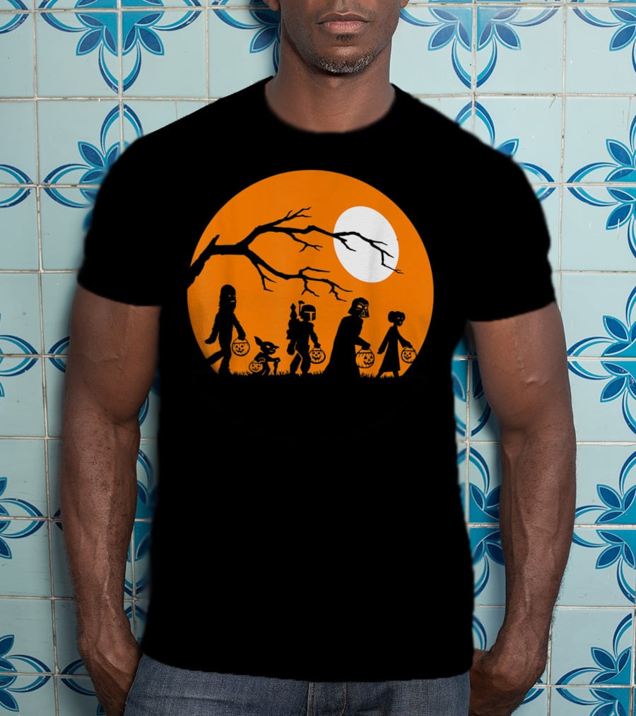 Trick Or Treat Halloween Characters Star Wars T-Shirt
