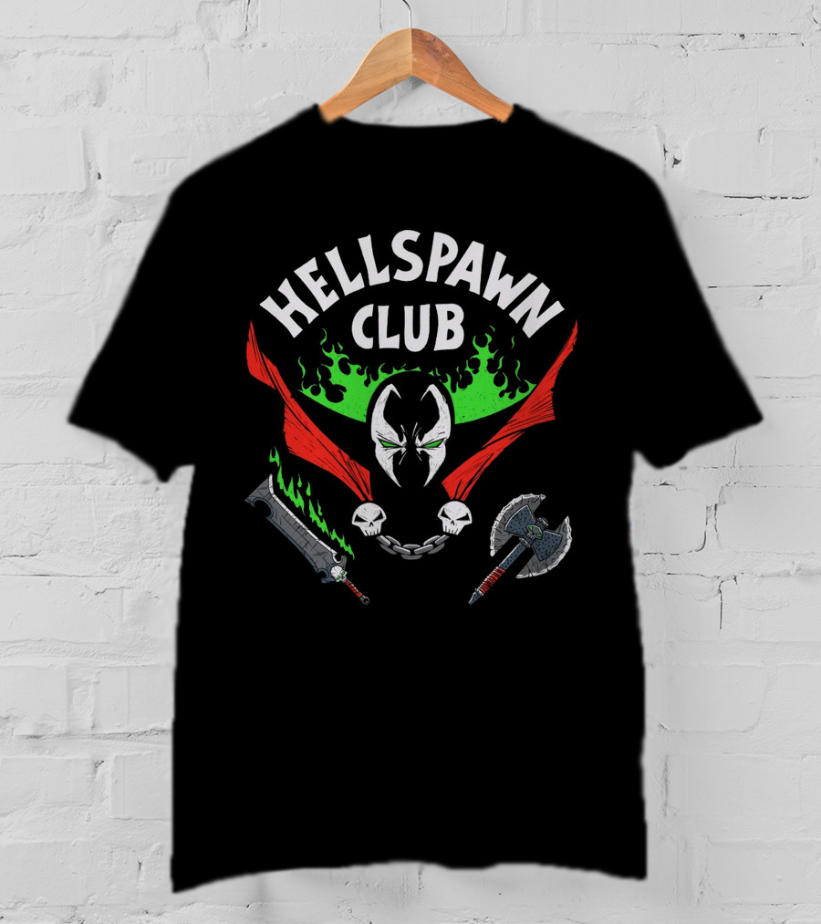 Hellspawn Club Spawn Comic Flame Weapons Iconic T-Shirt