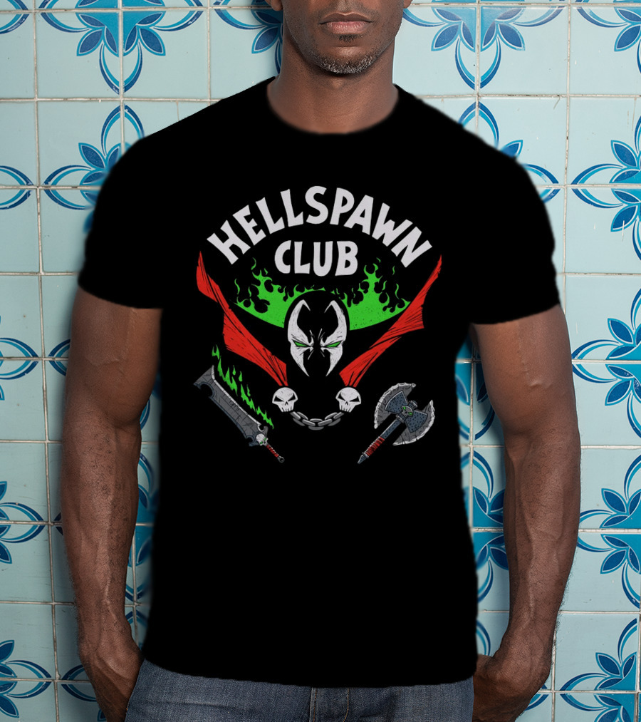 Hellspawn Club Spawn Comic Flame Weapons Iconic T-Shirt