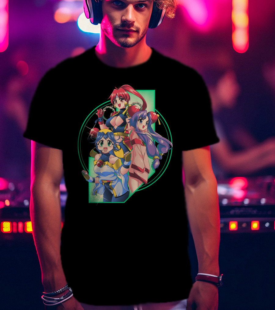 Robot Hearts Anime Trio Warriors T-Shirt