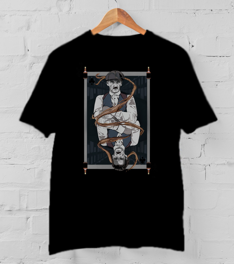 Arthur Shelby Playing Card Illustration Peaky Blinders T-Shirt