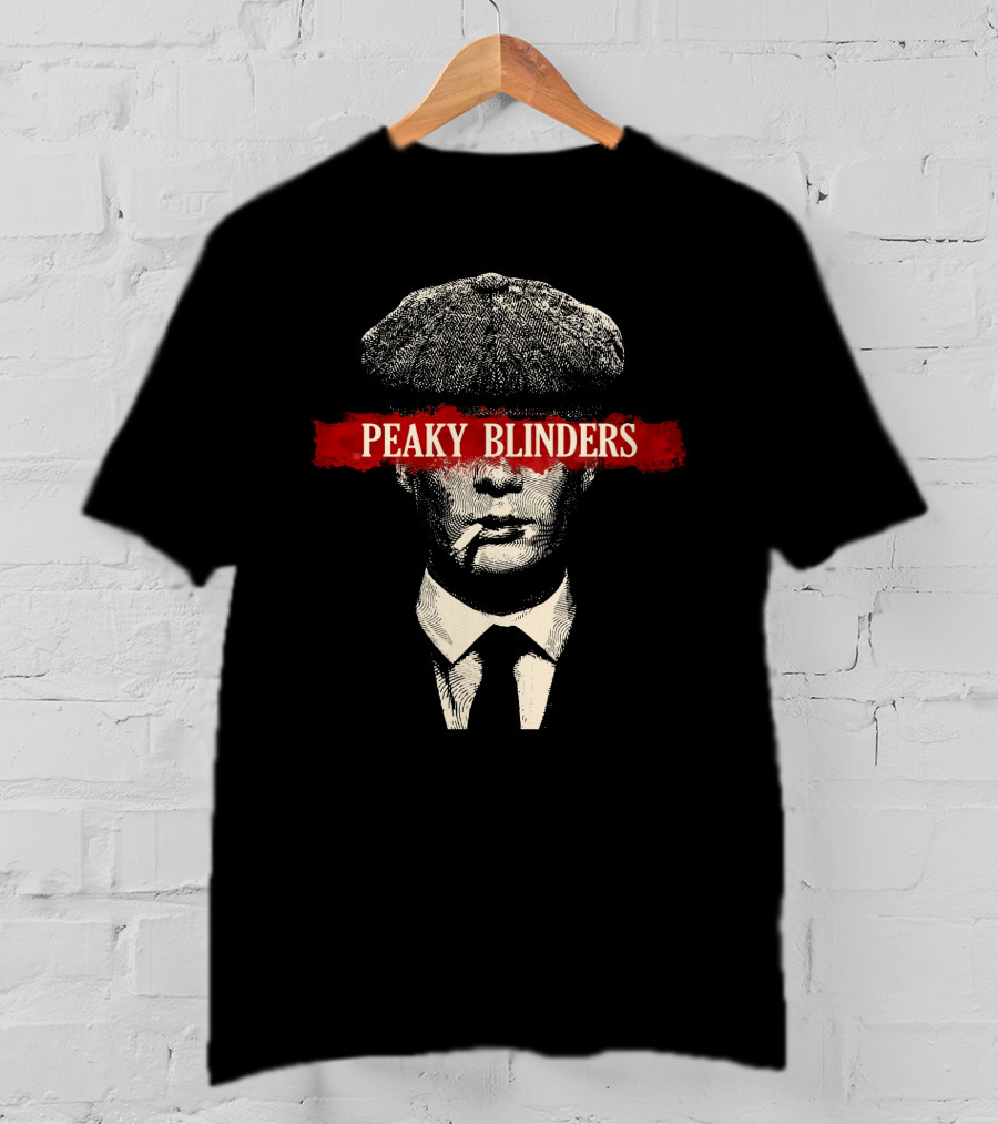 Peaky Blinders Smoking Man With Newsboy Cap T-Shirt