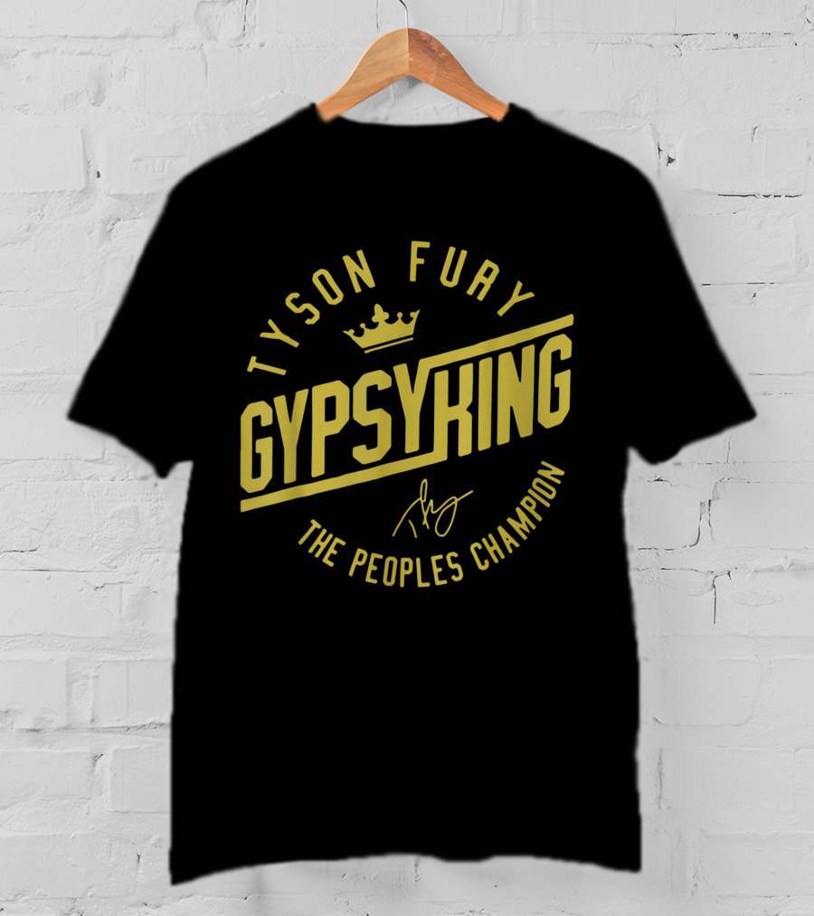 Tyson Fury Gypsy King Crown Logo The Peoples Champion T-Shirt