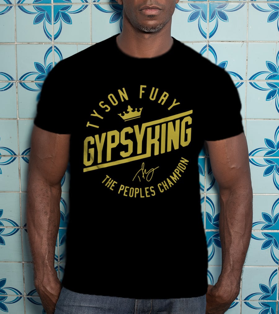 Tyson Fury Gypsy King Crown Logo The Peoples Champion T-Shirt