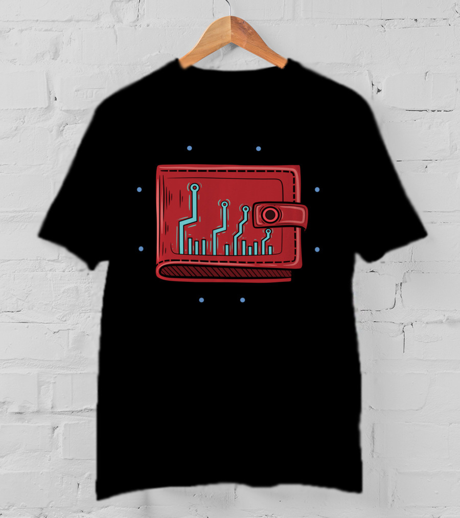 Blockchain Cryptocurrency Wallet Design HODL T-Shirt