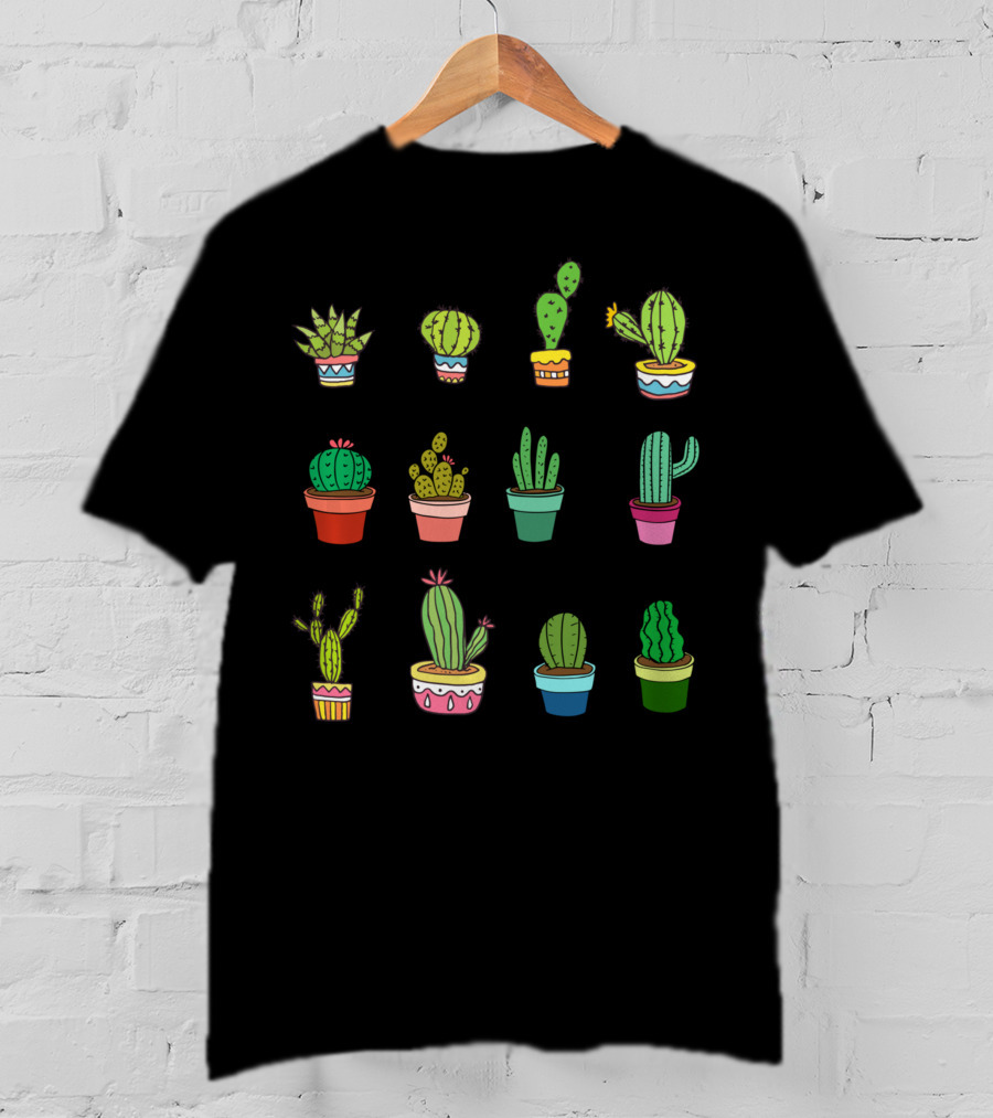 Cute Kawaii Succulent Collector Cactus Lover T-Shirt