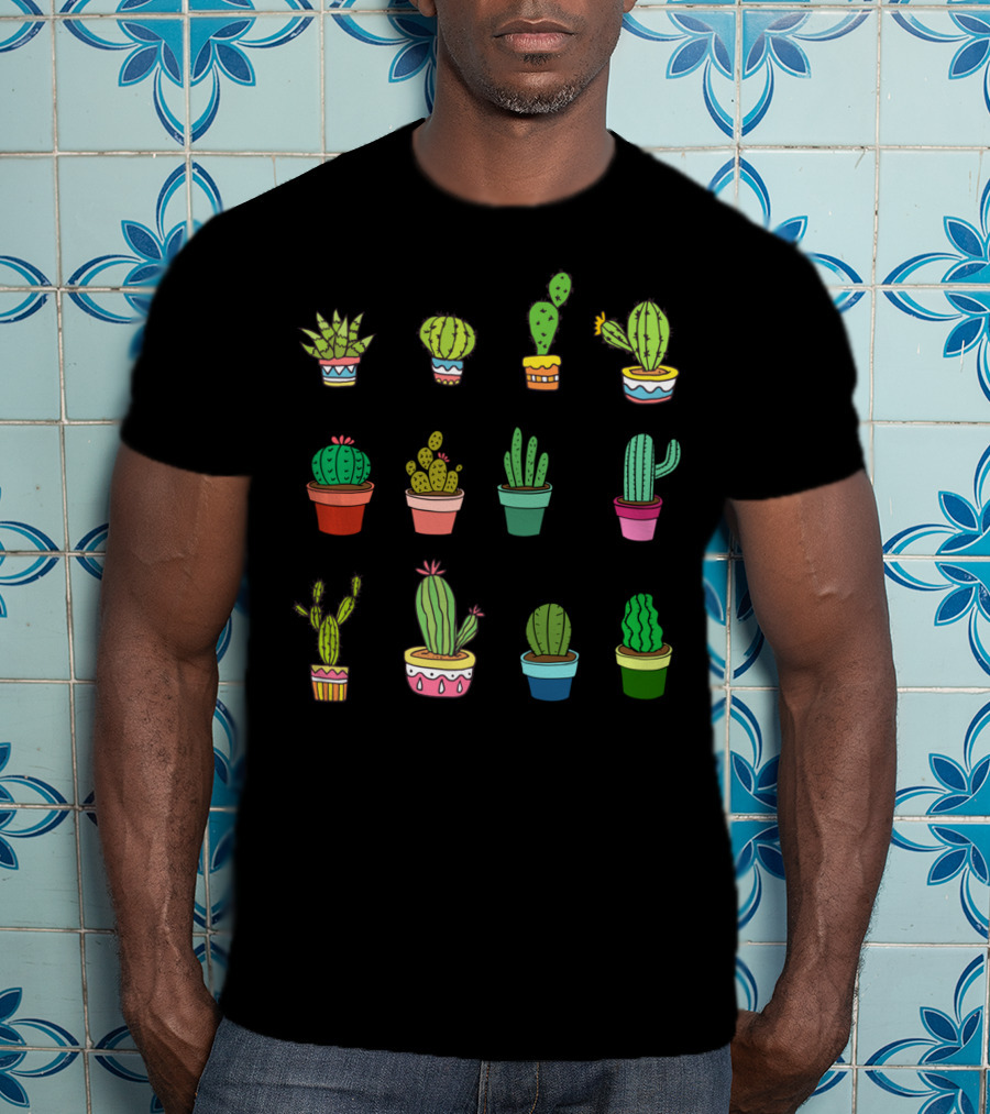 Cute Kawaii Succulent Collector Cactus Lover T-Shirt