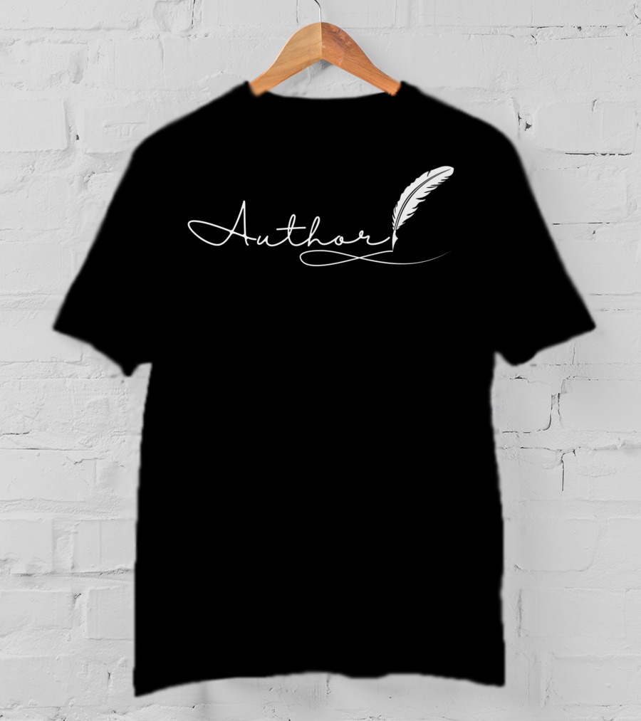 Author Journalist Book Writer Novelist And Storytellers Quill T-Shirt