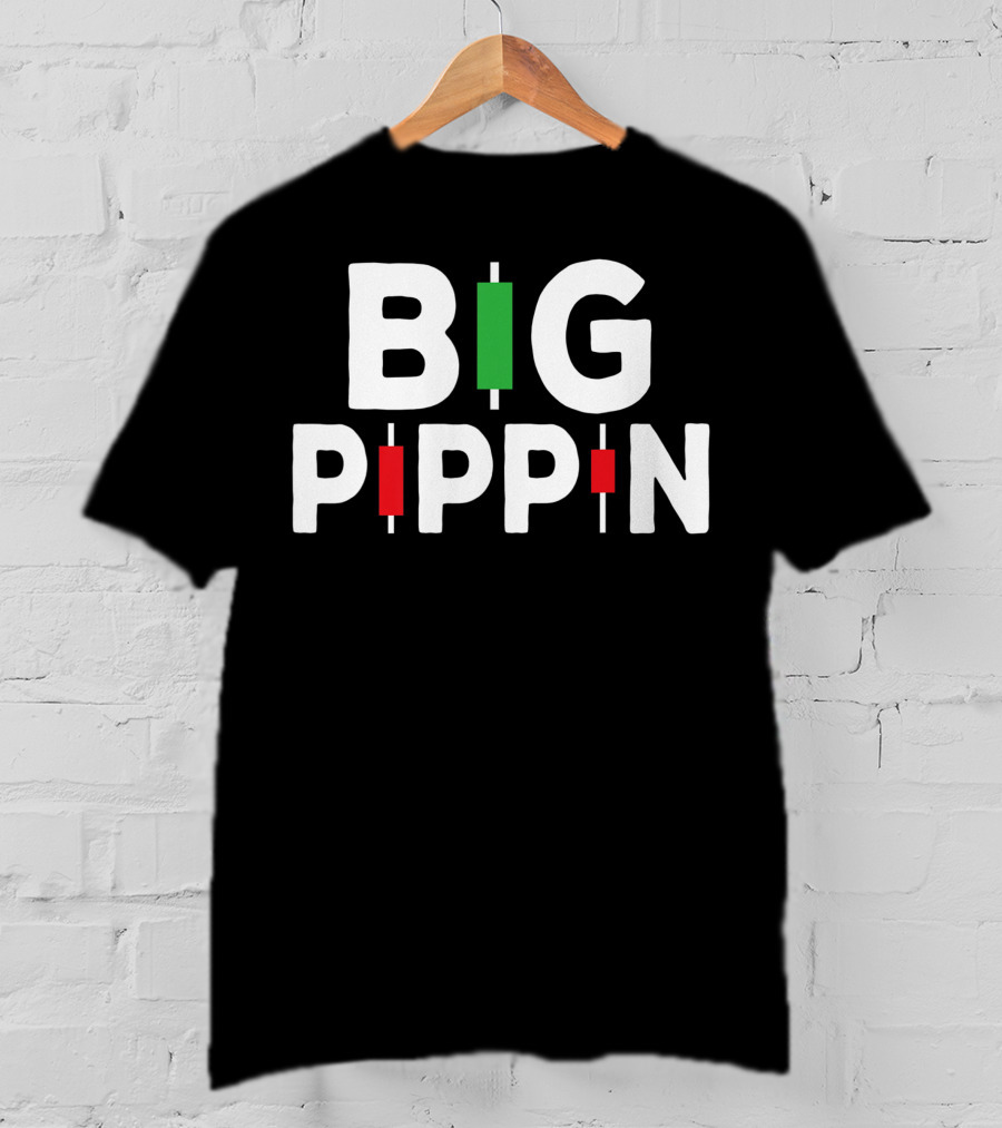 Big Pippin Stock Day Trader Trading Forex Investor Candlestick Chart Graphics T-Shirt