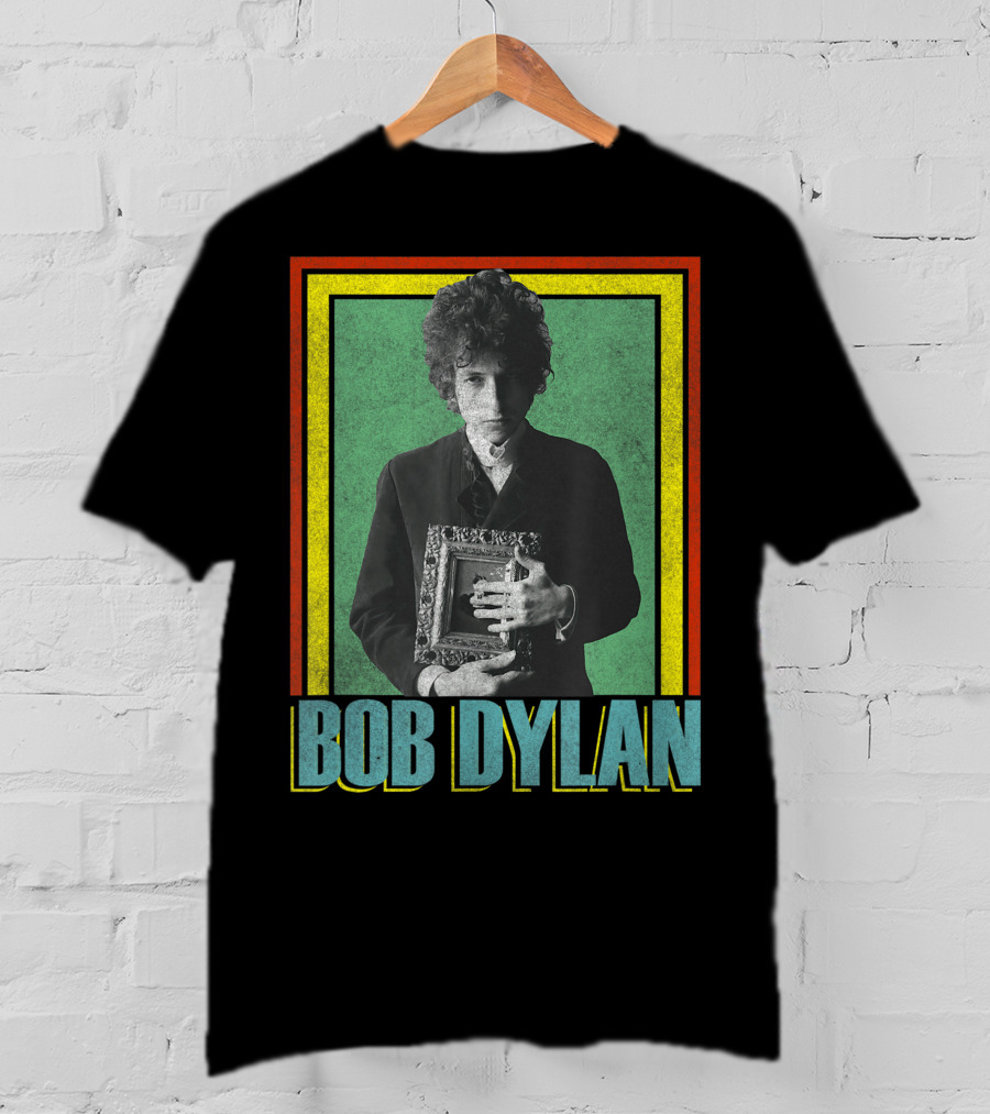 Bob Dylan Holding Framed Picture T-Shirt