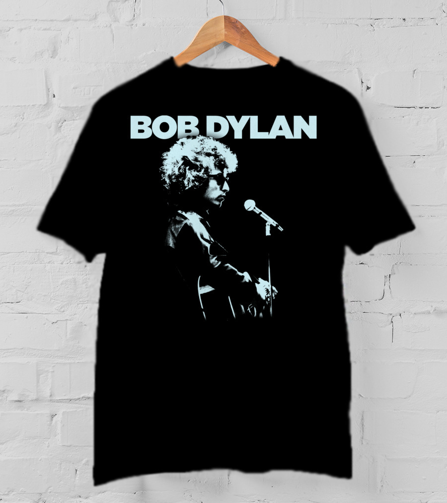 Bob Dylan Profile Microphone T-Shirt