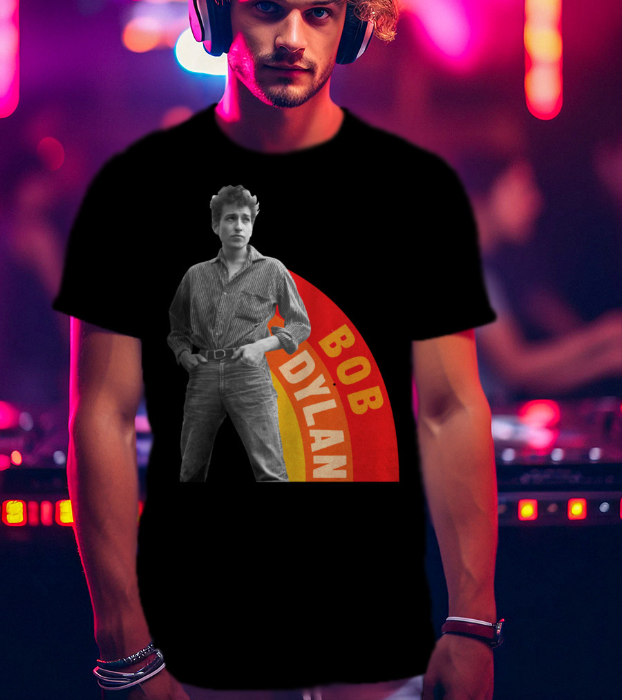 Bob Dylan Rainbow Photo T-Shirt