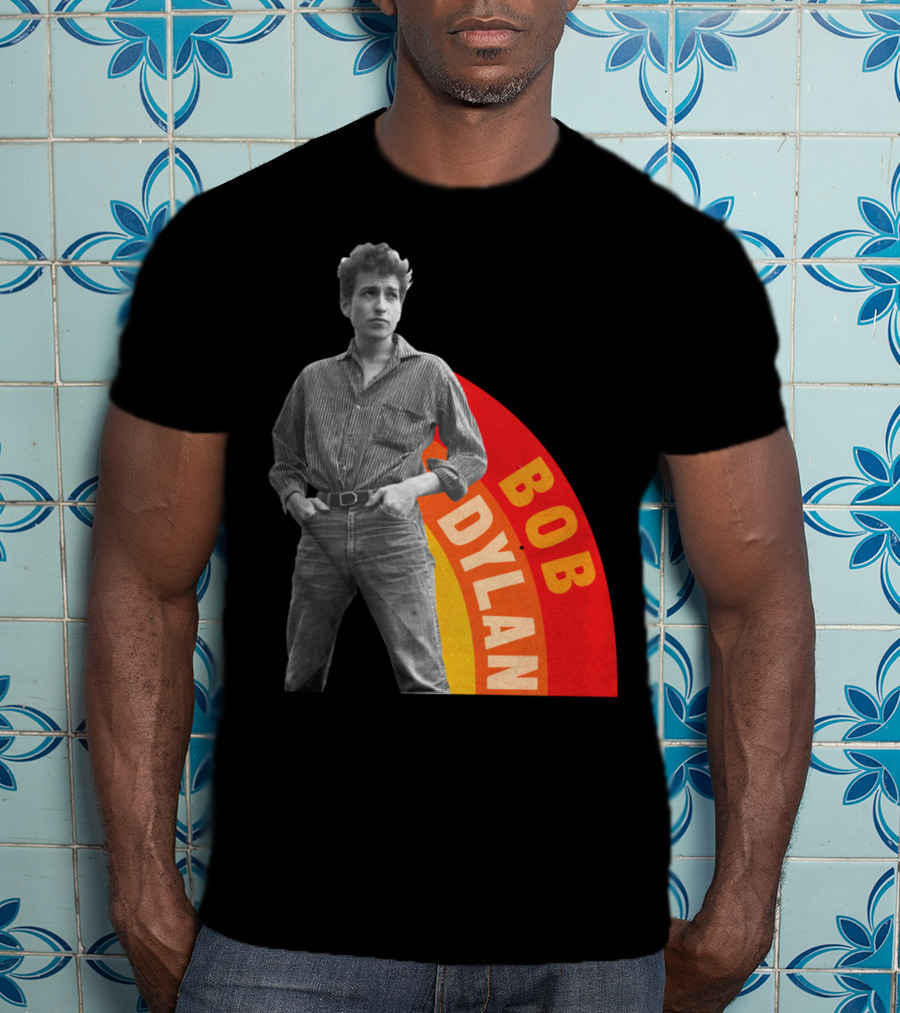 Bob Dylan Rainbow Photo T-Shirt