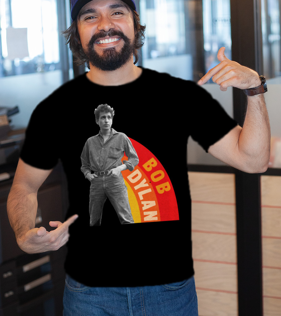 Bob Dylan Rainbow Photo T-Shirt