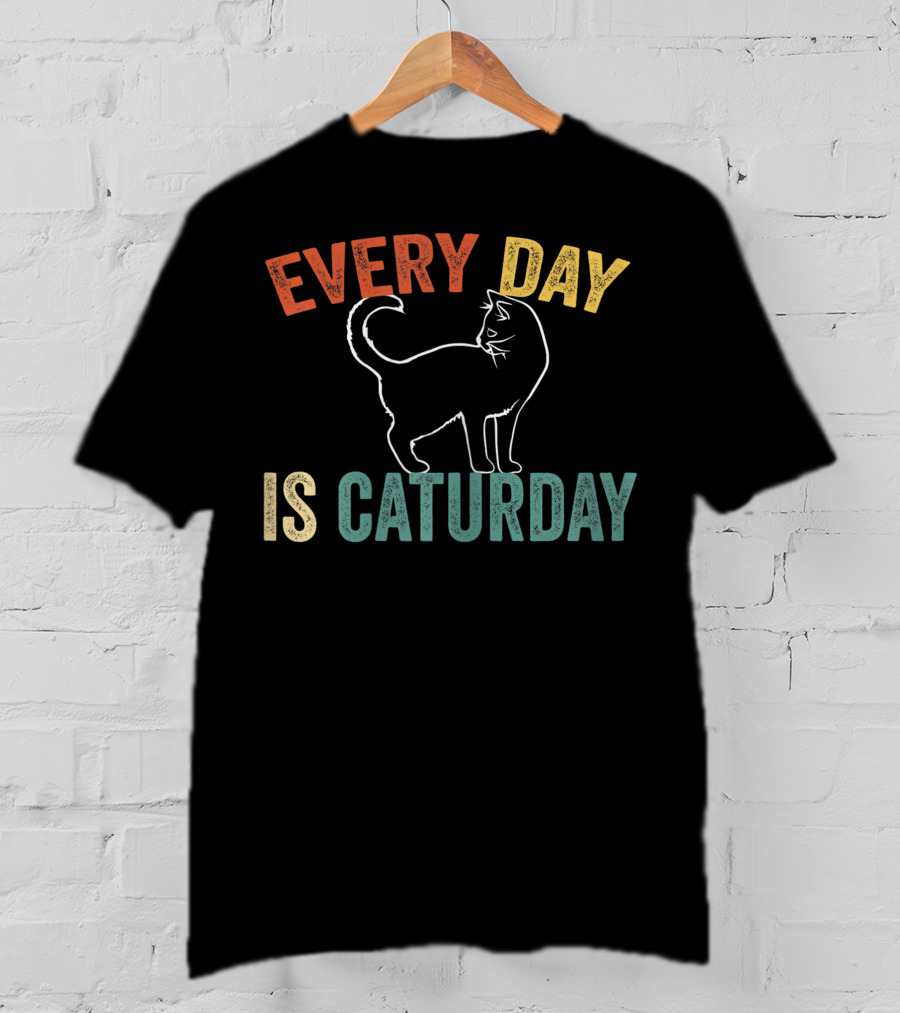 Every Day Is Caturday Cat Lover T-Shirt