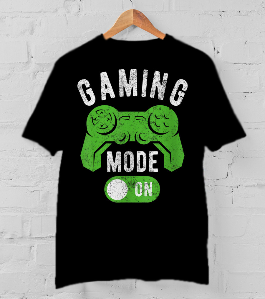 Gaming Mode On Gamer Life Cool Gamer Controller T-Shirt